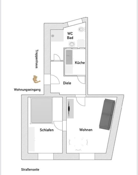 Stylisches Apartment, Parkplatz, Naehe Dus & Dortmund & Koeln & Essen * Wuppertal